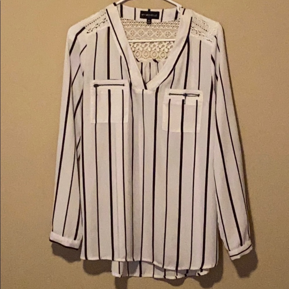 Long sleeve button up blouse